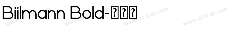 Biilmann Bold字体转换